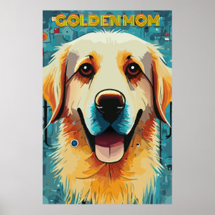 Poster Happy Golden Retriever