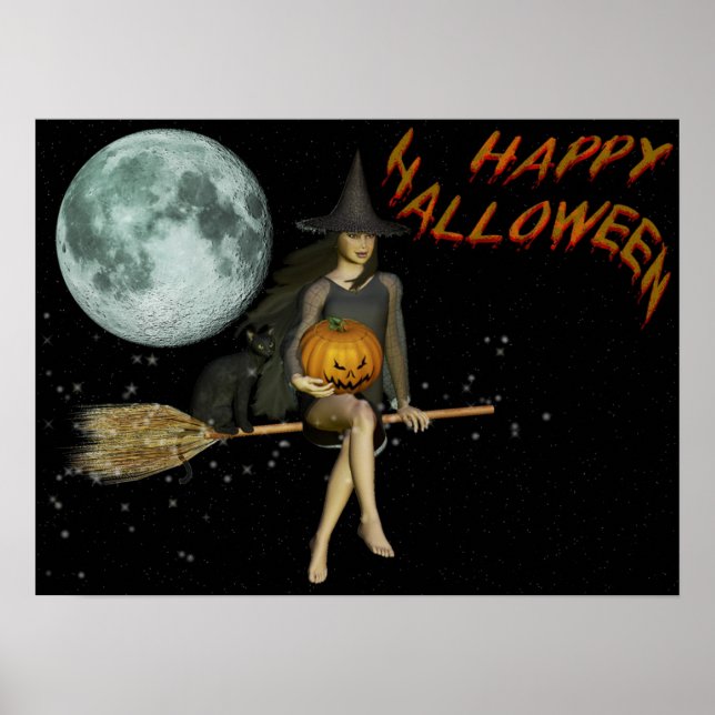 Poster Happy Halloween - (Devant)