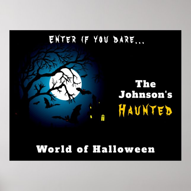 Poster Happy Halloween | Welcome to Scary Haunted House (Devant)