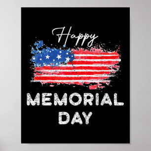 Poster Happy Memorial Day Design élégant