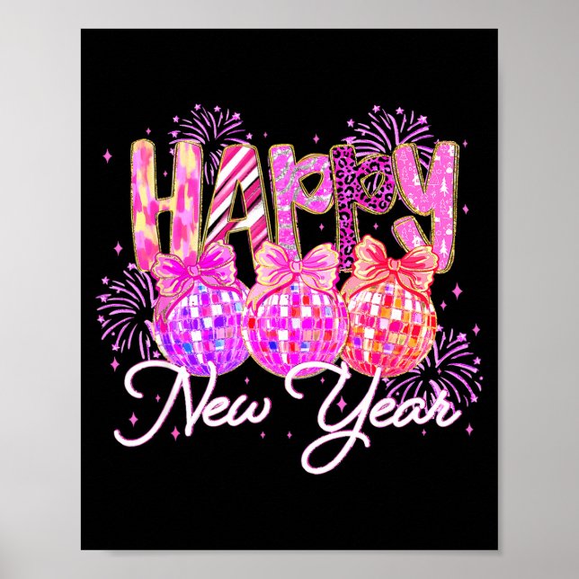 Poster Happy New Year 2026 Family Celebration New Years E (Devant)