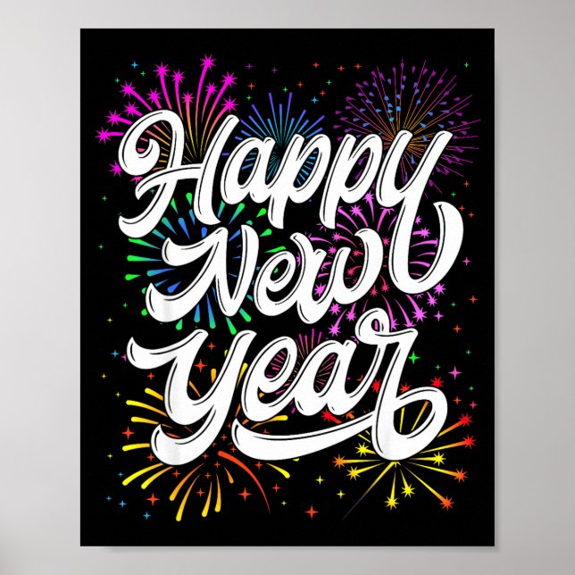 Poster Happy New Year 2026 New Year's Eve Party Countdown (Devant)