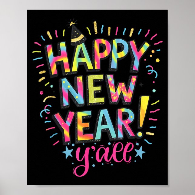 Poster Happy New Year 2026 New Years Eve Party Countdown  (Devant)