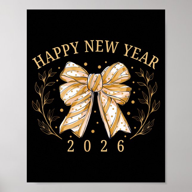 Poster Happy New Year 2026 New Years Eve Party Countdown  (Devant)