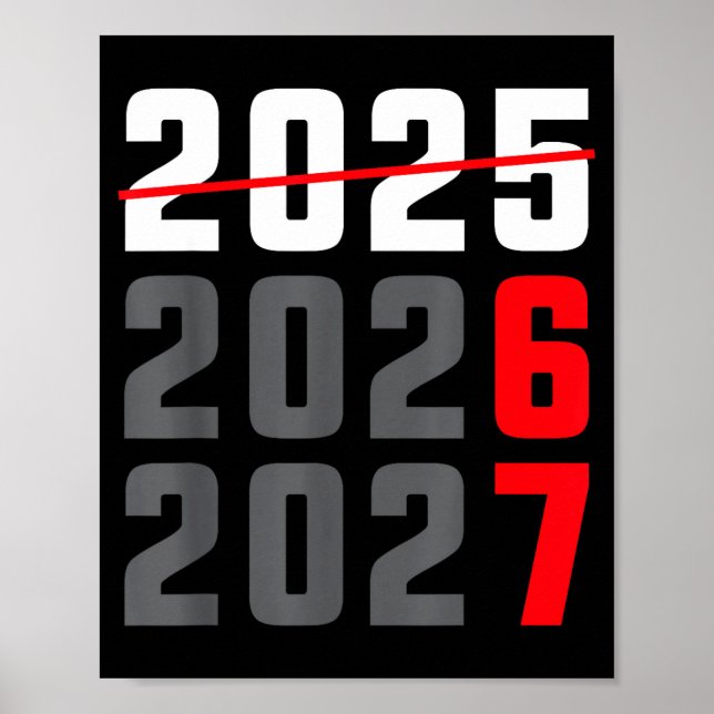 Poster Happy New Year 2026 Shirt Six Seven 67 Meme Gen Al (Devant)
