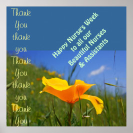 Poster Happy Nurse's Week art imprime Nurses Assistants