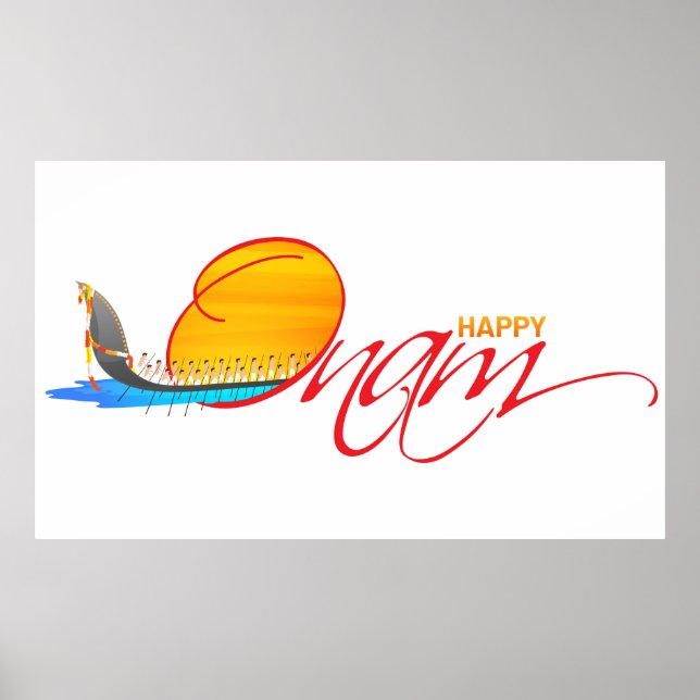 Poster Happy Onam (Devant)