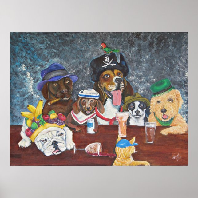 Poster Happy Tails Saloon (Devant)