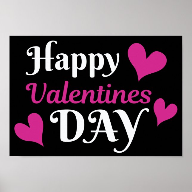 Poster Happy valentines day (Devant)