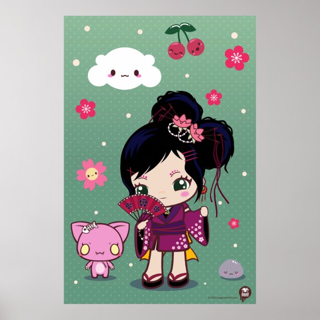 Poster Harajuku Wamono Girl Ayaka (Devant)