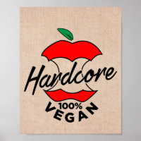 Hard Core Vegan, Apple Core Vegan, hardcore Vegan