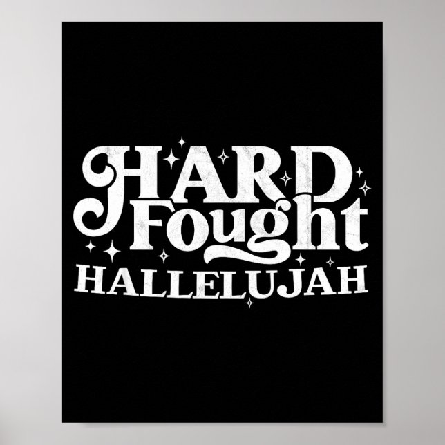 Poster Hard Fought Hallelujah  (Devant)