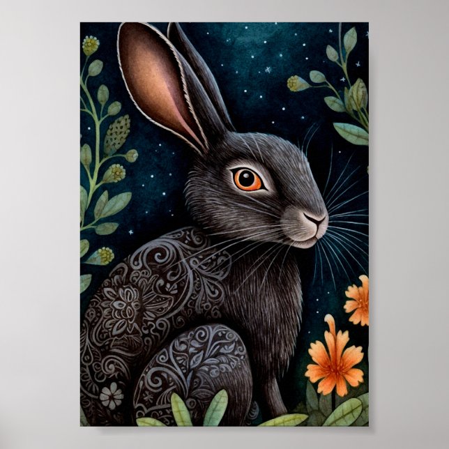 Poster Hare de minuit (Devant)