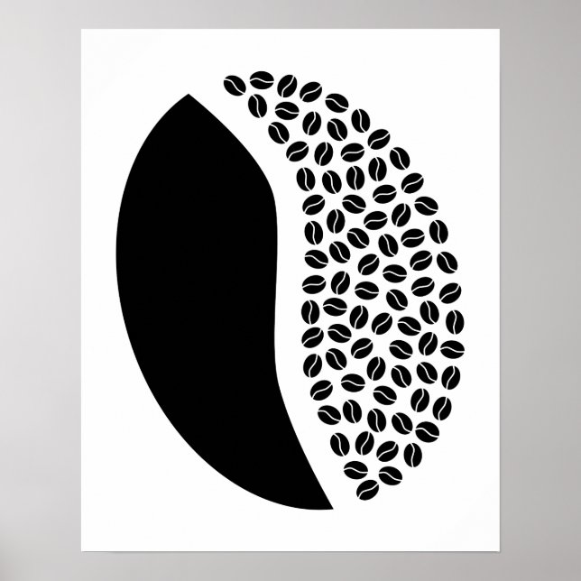Poster haricots de café (Devant)