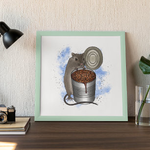 Poster Haricots de rat et de pain