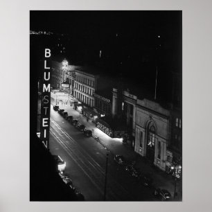 Poster Harlem la nuit, 1941. Photo ancienne