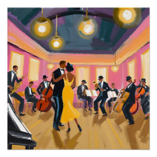 Poster Harlem Renaissance Jazz Club