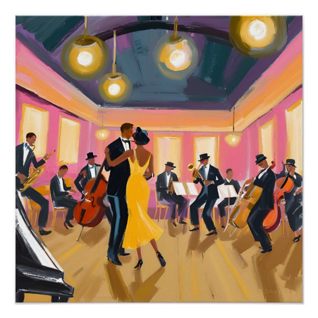 Poster Harlem Renaissance Jazz Club (Devant)