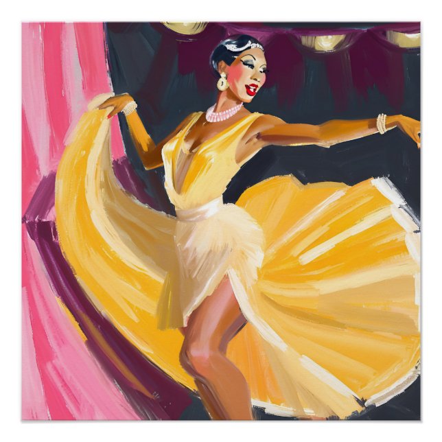 Poster Harlem Renaissance Nightclub Dancer (Devant)