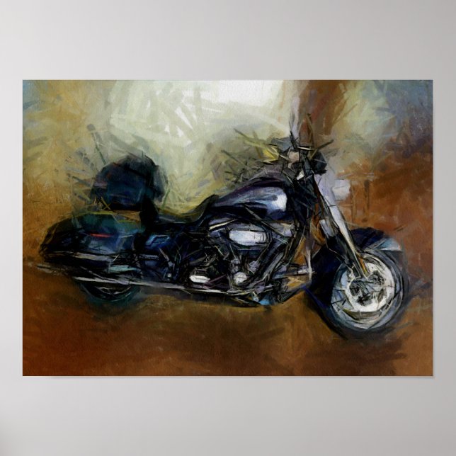 Poster Harley Moto Art (Devant)