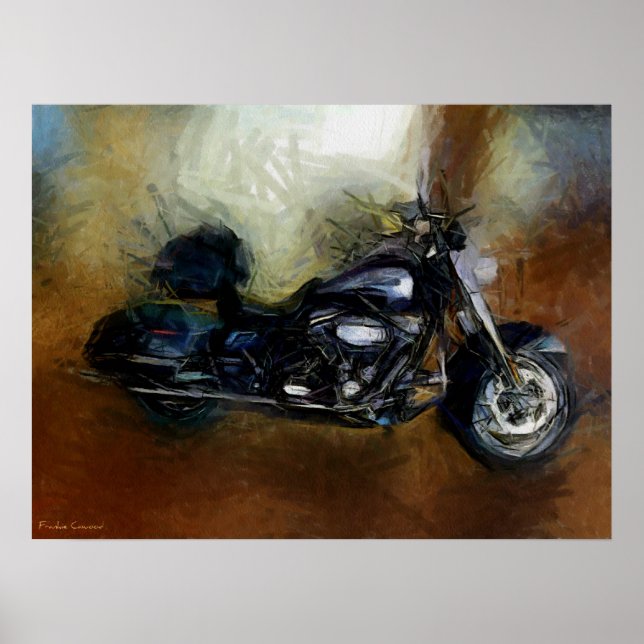 Poster Harley Motorcycle Art (Devant)