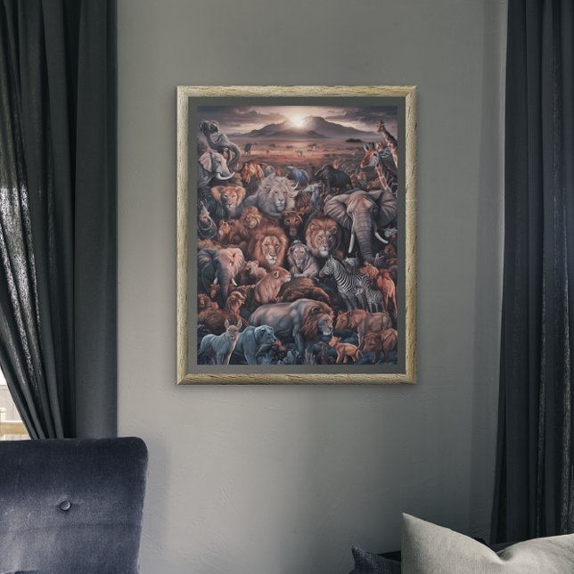 Poster Harmonie du Royaume animal (Créateur téléchargé)