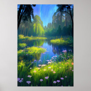 Poster Harmonie du terrain marécageux