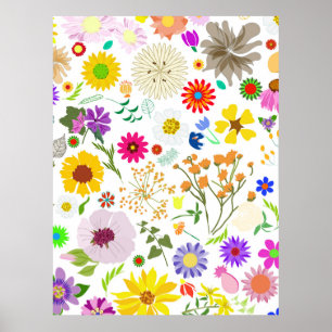 Poster Harmonie florale printanière