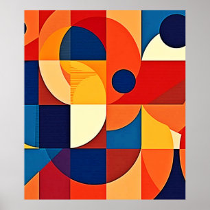 Poster Harmonie Géométrique : Conception Artistique