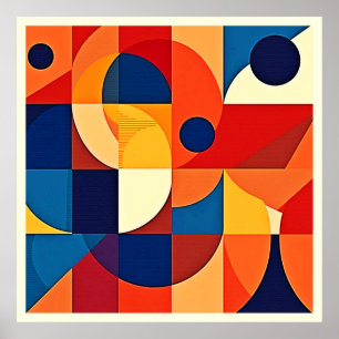 Poster Harmonie Géométrique : Conception Artistique