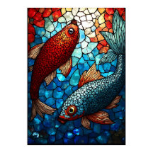 Harmonie Koi en verre tendu