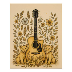 Poster Harmonie sauvage : où la musique et la nature s'un