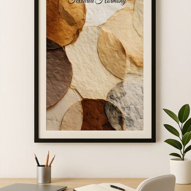 Poster Harmonie Texturée (Créateur téléchargé)