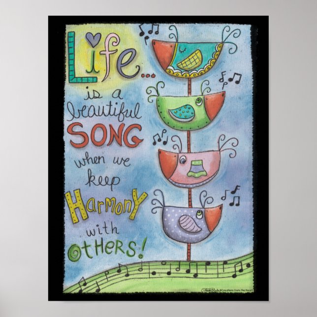 Poster Harmonisation Oiseaux-Quatuor (Devant)
