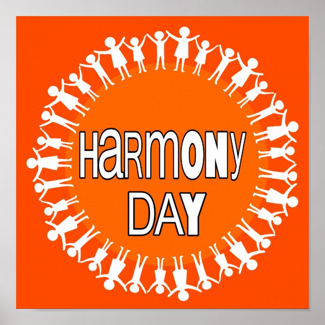 Poster Harmony day, Australie (Devant)
