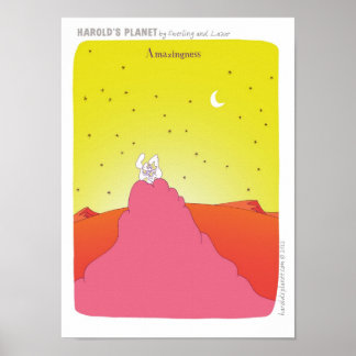 Poster "HAROLD'S PLANET" "nouveau bébé" bébé