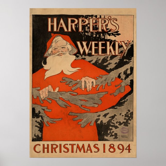 Poster Harpers hebdomadaire par Edward Penfield. (Devant)