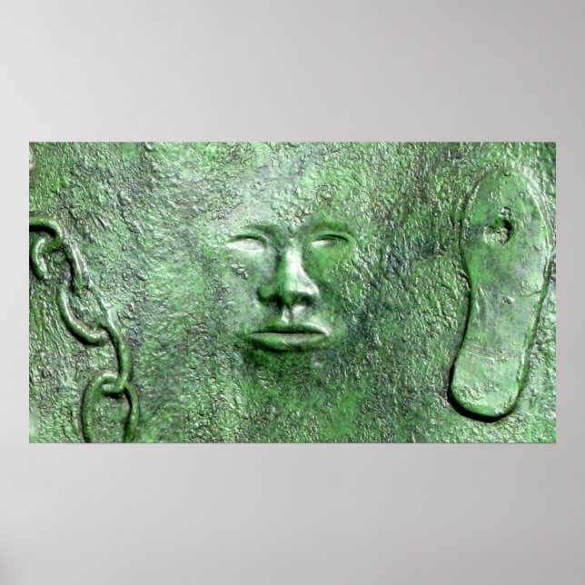 Poster Harriet Tubman dans l'affiche de bronze (Devant)