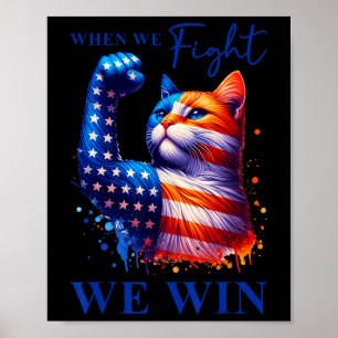 Poster Harris Cite Quand Nous Combatons Nous Gagnons Pour