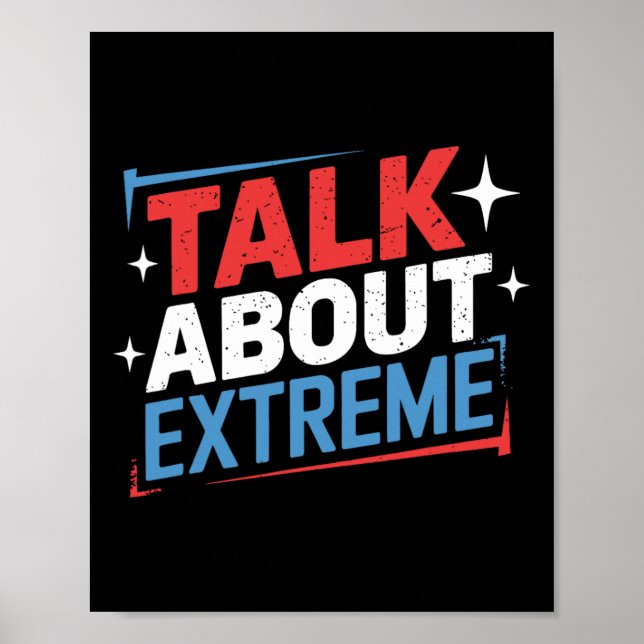 Poster Harris Election Campaign Parler de Extreme (Devant)