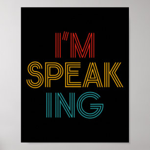 Poster Harris I'm Speaking - Vice-président 2020 2021