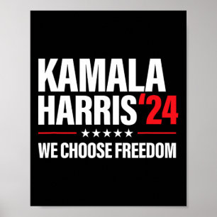 Poster Harris pour président Élection 2024 Nous choisisso