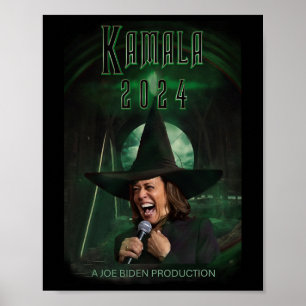 Poster Harris Président Rire Wicked Witch Of The Leas
