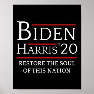 Poster Harris Restaure L'Âme De La Nation Élection De Vot