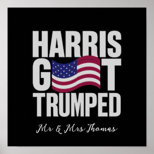Poster Harris s'est fait Trumpé L'humour politique ultime