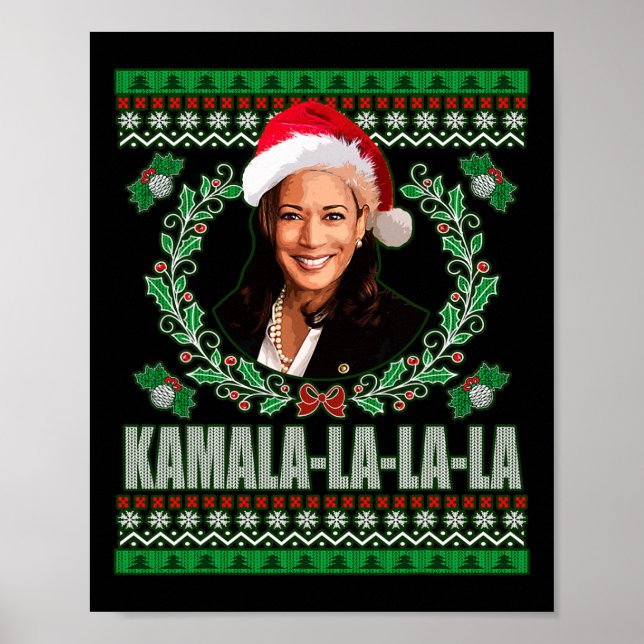 Poster Harris Shirt Kamala La La La Women&# ; s Ugly Chri (Devant)