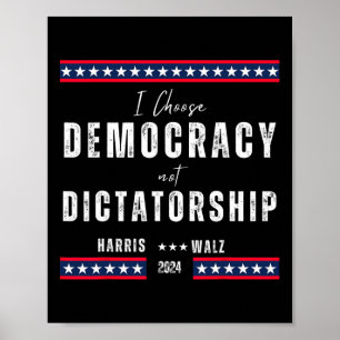 Poster Harris & Tim Wheimer 2024 - La démocratie plutôt q