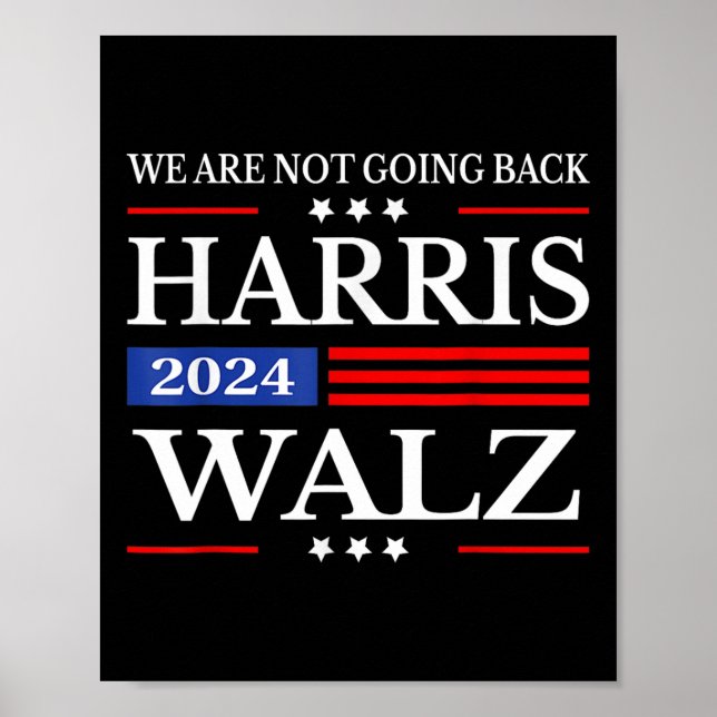Poster Harris Waltz 2024 Nous ne rentrons pas Kamala Harr (Devant)