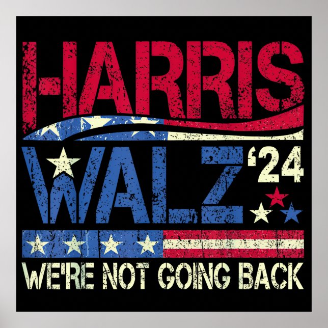 Poster Harris Walz Kamala Harris 2024 Tim Walz (Devant)