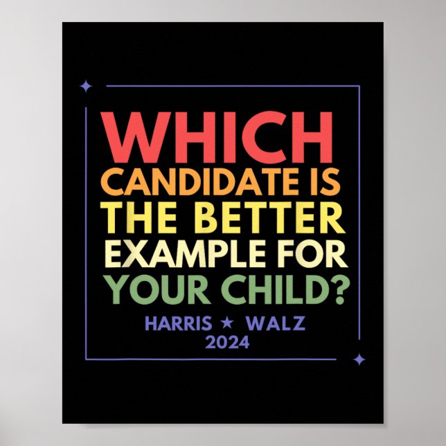 Poster Harris Walz Waltz 2024 Meilleur exemple Démocrate (Devant)